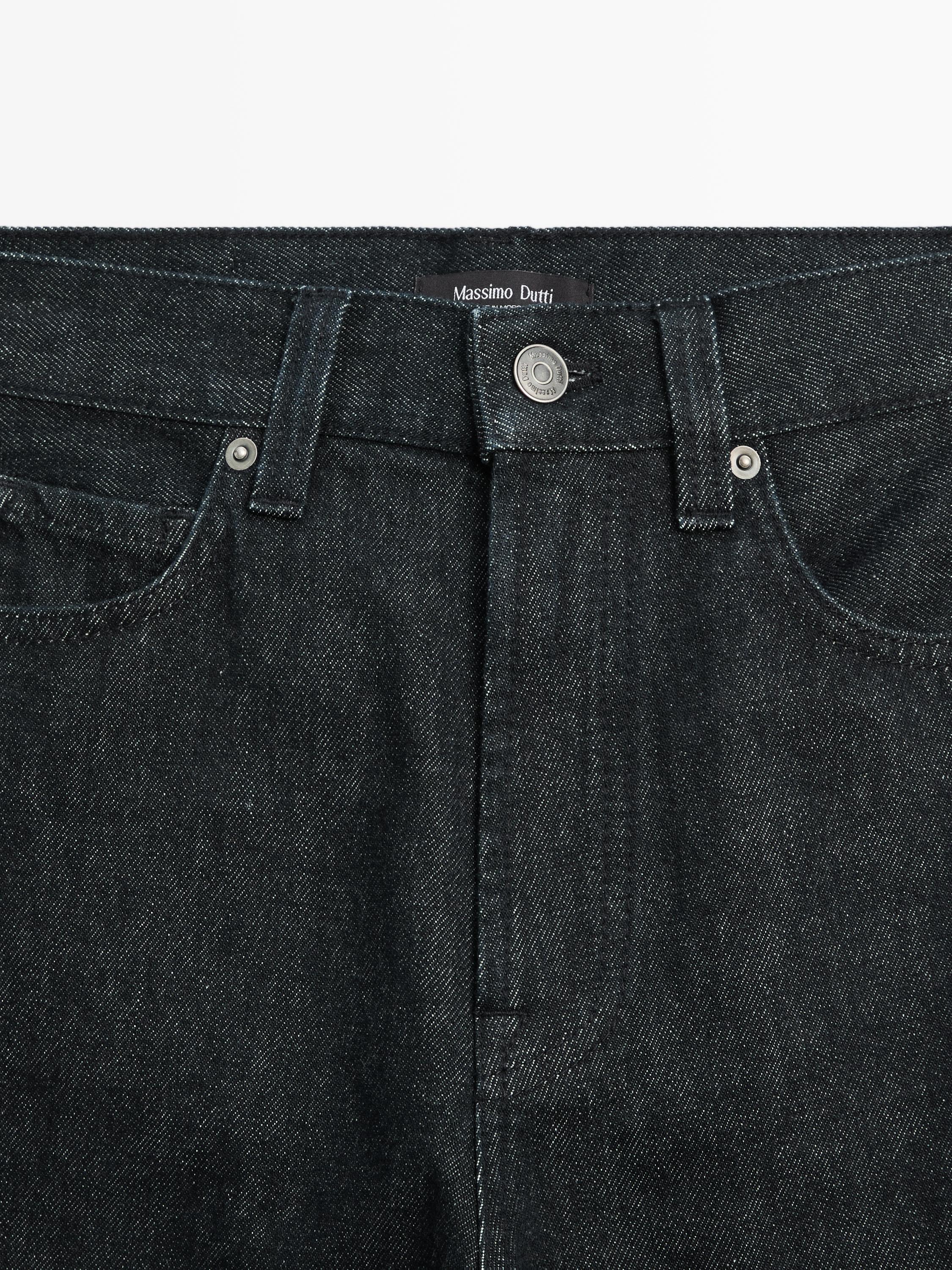 Jean large taille haute